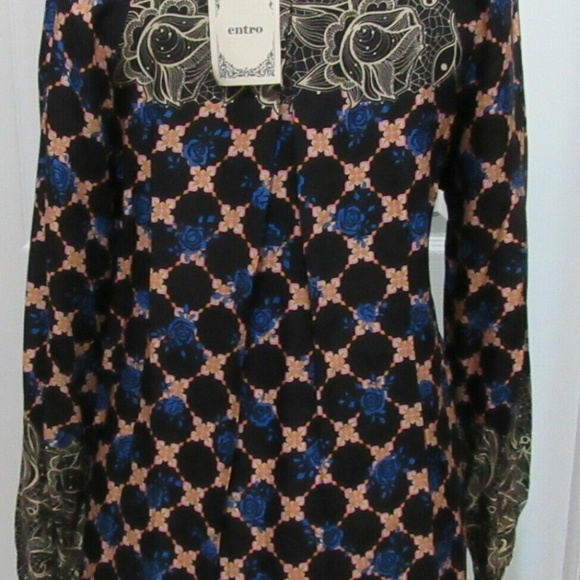 New L/ S Ladies Blouse Look no buttons M & L - Picture 13 of 15